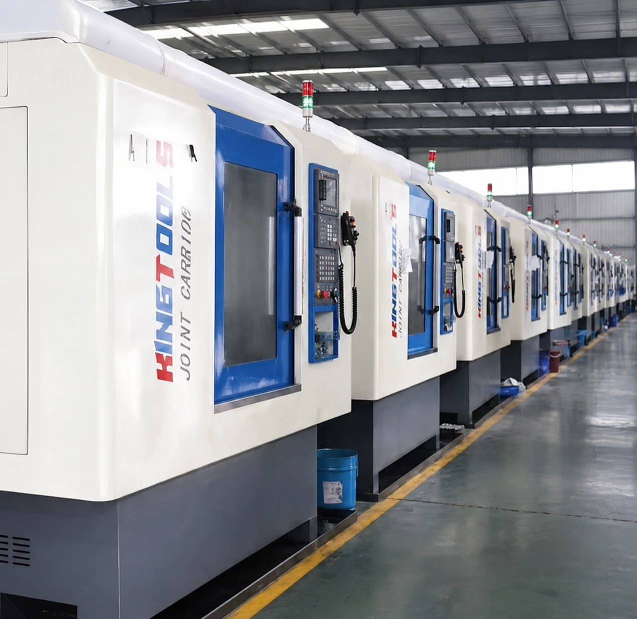 Enclosed fluting machine line in the supplied carbide burr workshop library