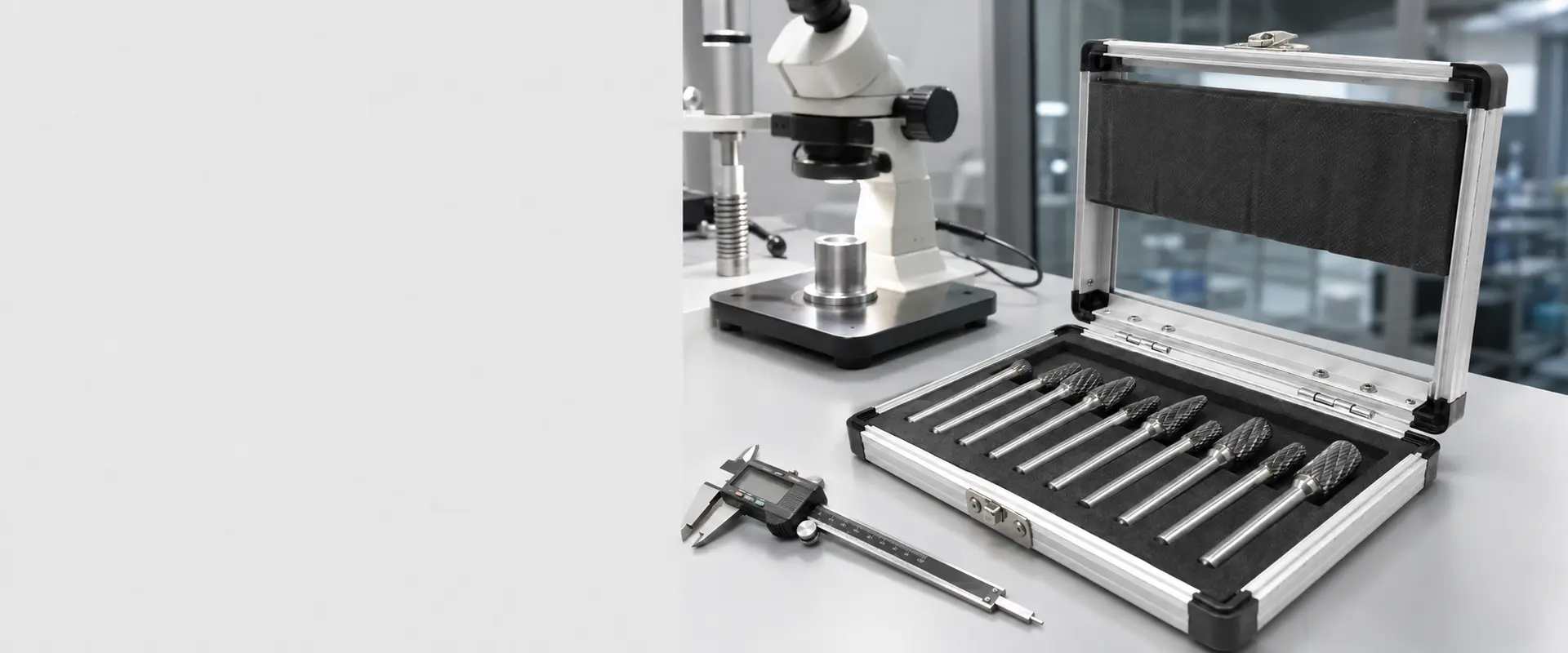 Metrology tools used for carbide burr inspection context