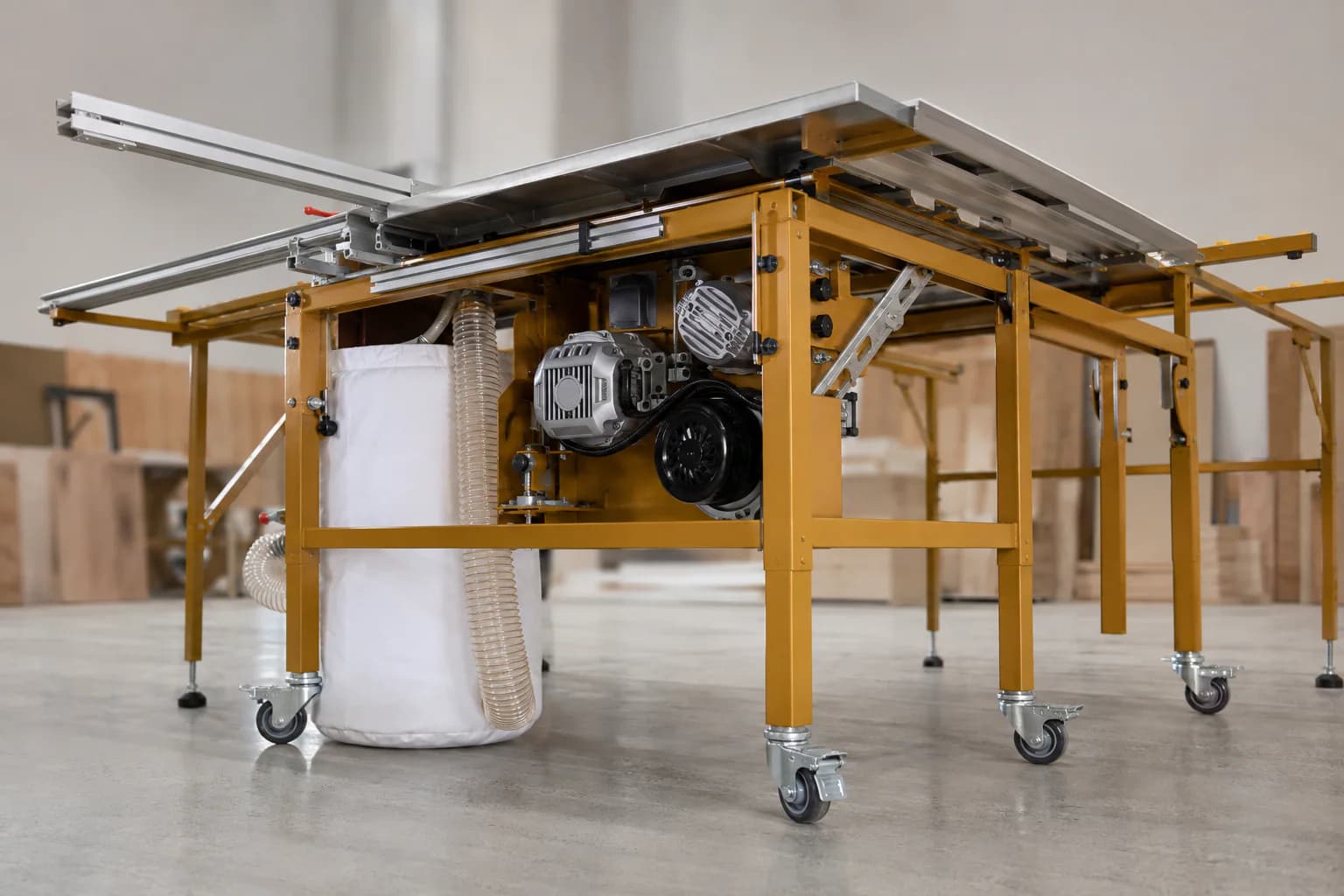 AM-7 Folding Precision Table Saw structural detail