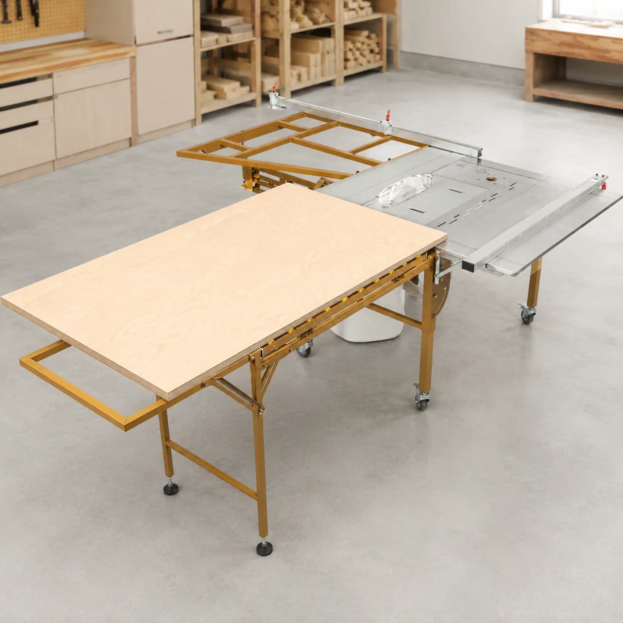 AM-9 Swing Arm Precision Saw Table structural detail
