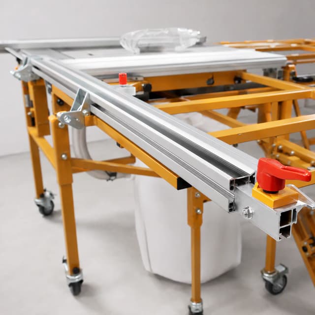 AM-9 Swing Arm Precision Saw Table setup view
