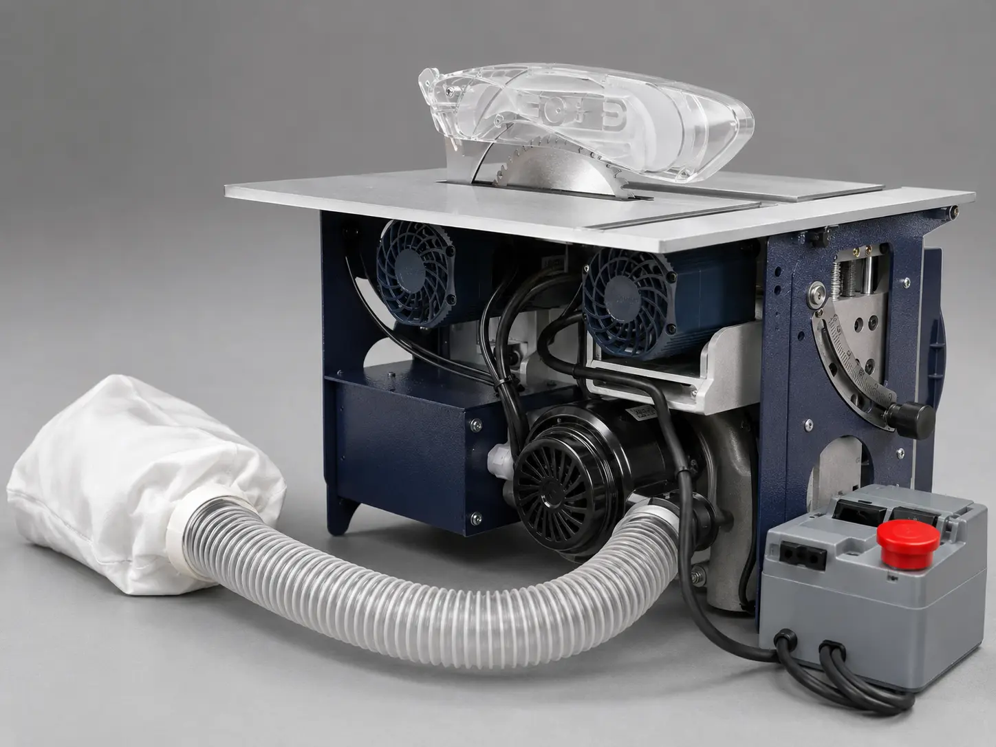 JS-25 Brushed Anti-Dust Saw Machine structural detail