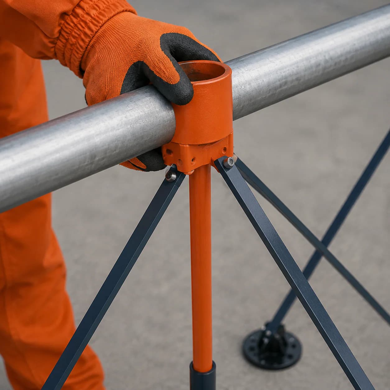 Foldable Spider-Leg Work Stand structural detail