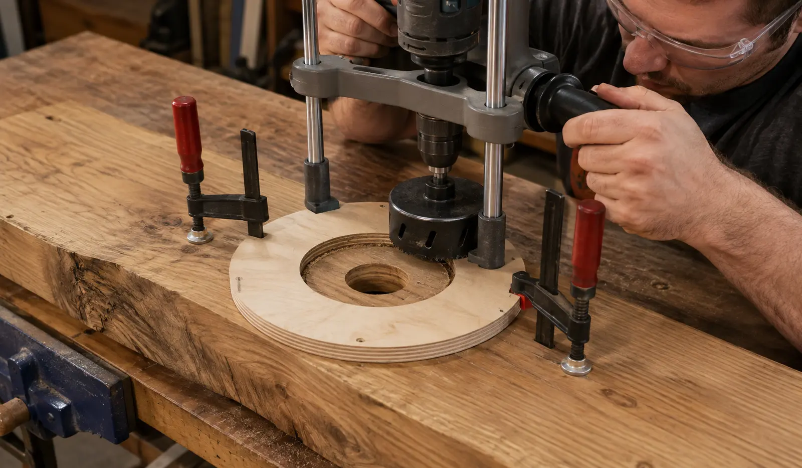 How to Enlarge an Existing Hole in Wood