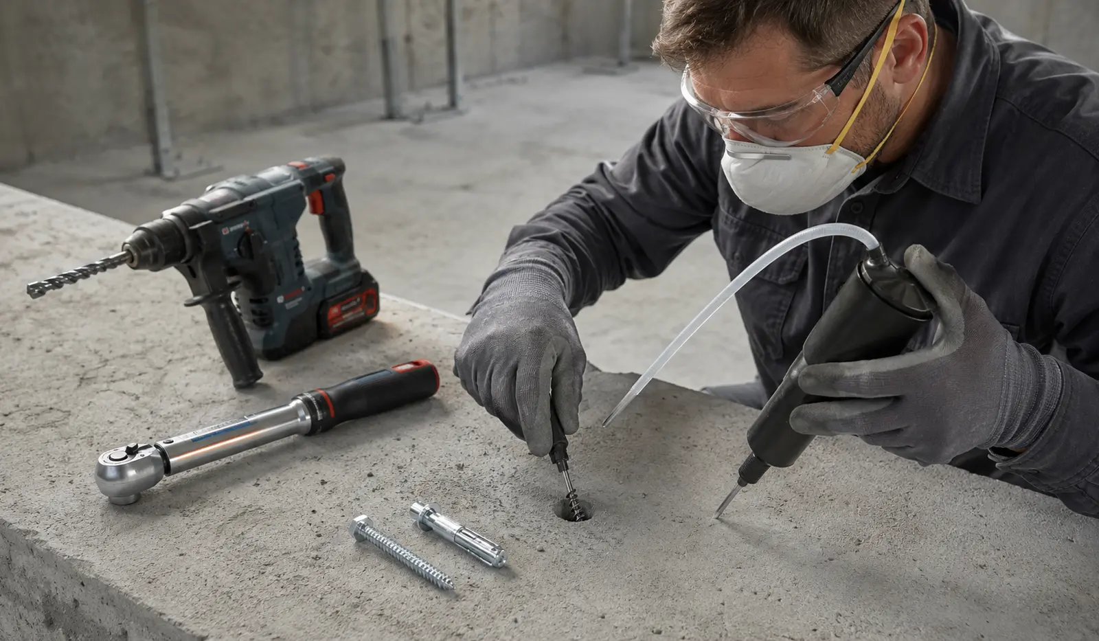 How to Install Concrete Fasteners