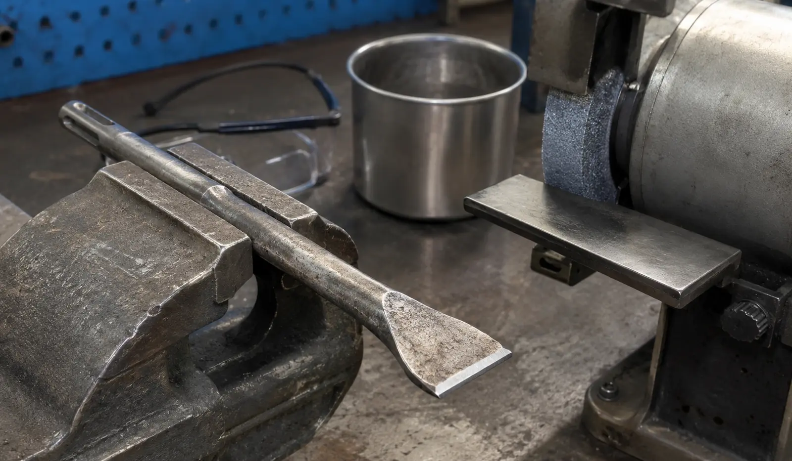 How to Sharpen an SDS Chisel
