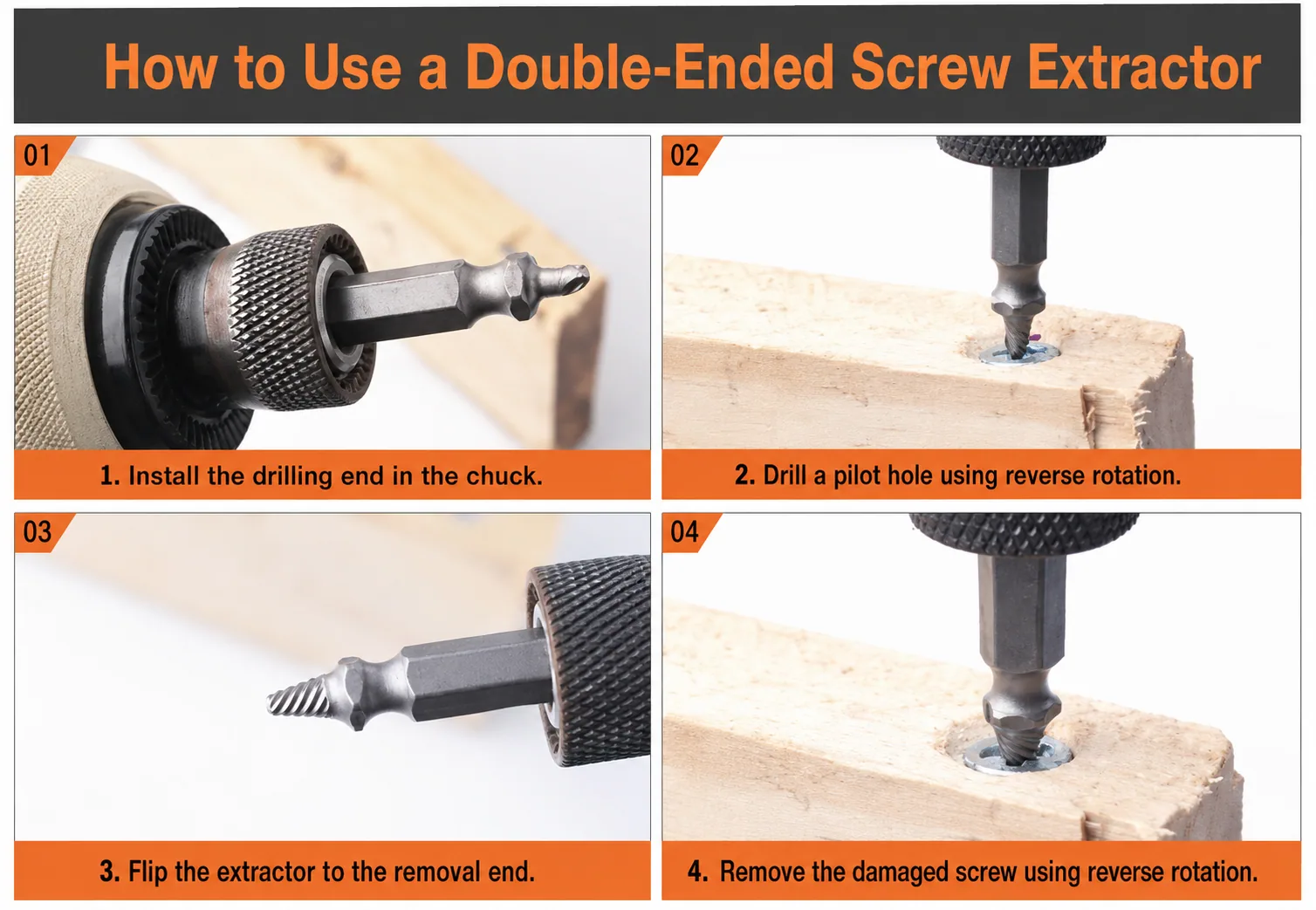Cómo sacar un tornillo roto sin extractor — Controlar dimensiones y configuración