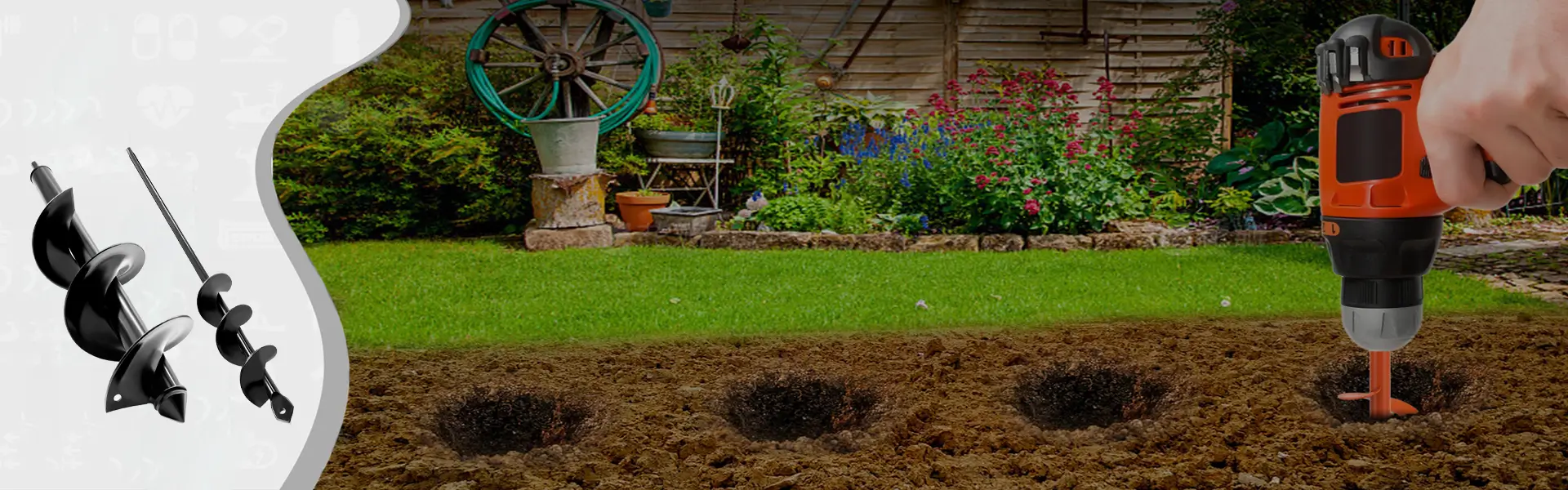 Cómo usar una barrena de jardín — Controlar dimensiones y configuración
