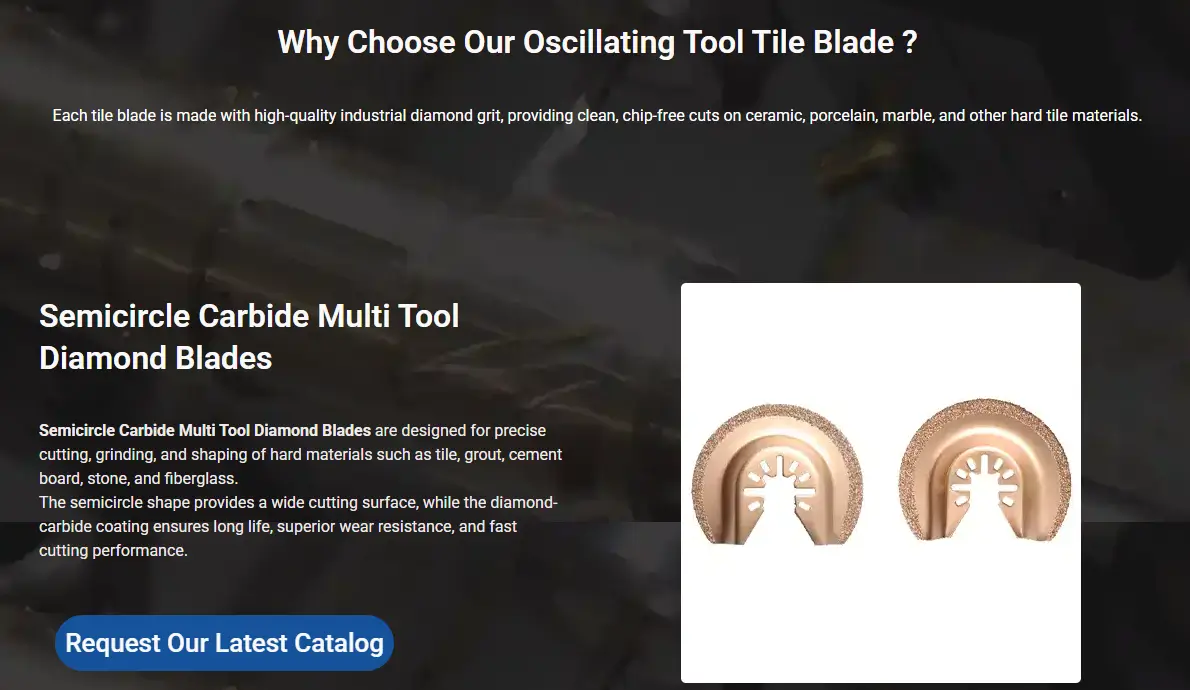 Oscillating blade cutting application
