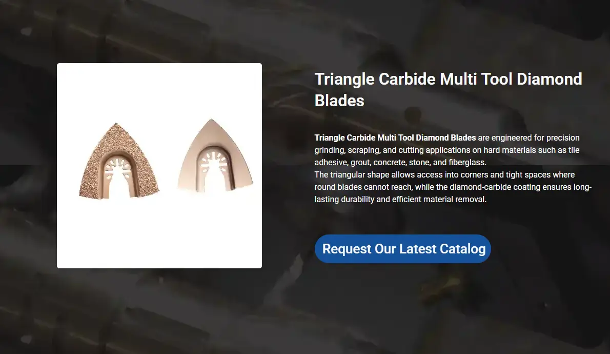 Oscillating Tool Blades product and application overview for B2B range planning