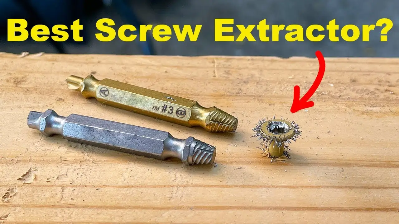 Screw extractor damaged screw removal