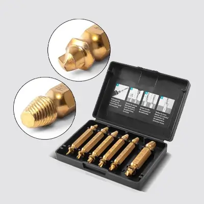 Screw extractor hardware repair set