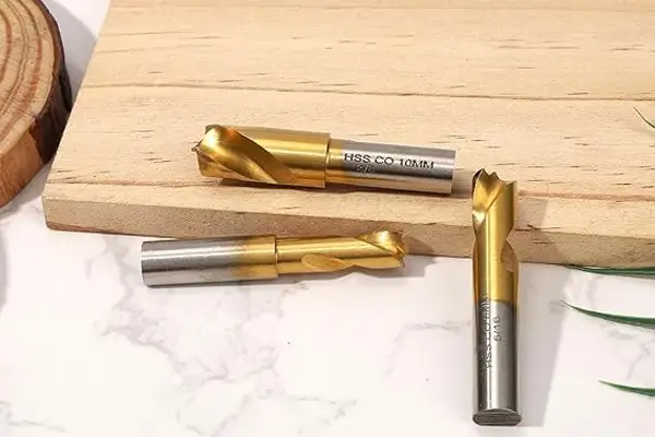 Marked HSS cobalt spot weld drill bits checked by diameter and cutting profile