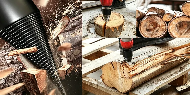 Wood splitter application setup