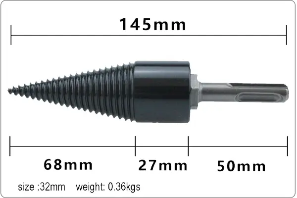 Wood Splitter Drill Bits product and application overview for B2B range planning