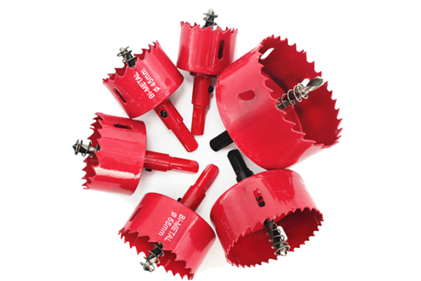 Bi-metal hole saw size range