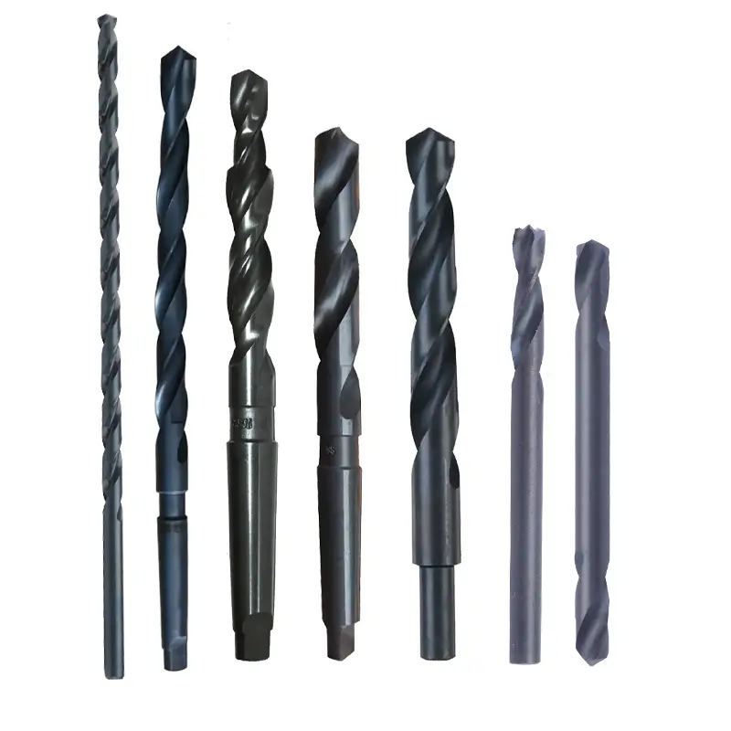 Morse taper black oxide drill bit