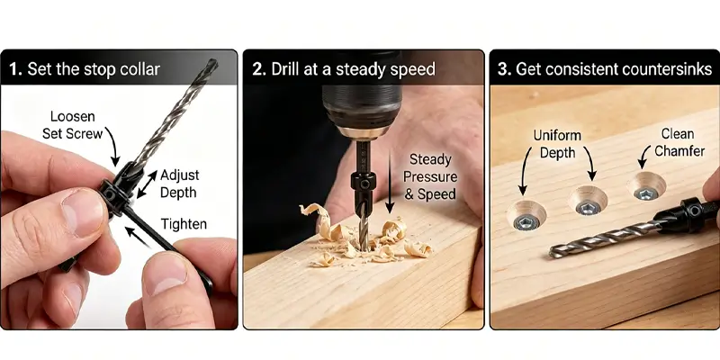 countersink drill bit manufacturer for screw seating B2B buyers