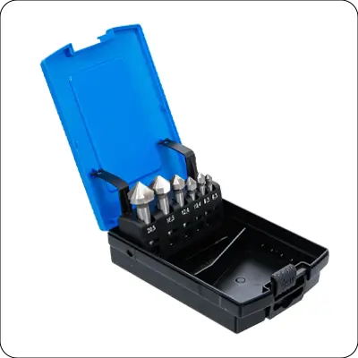 Multi-flute countersink drill bit set