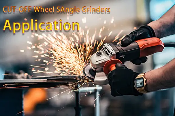 Cut-off wheel on an angle grinder