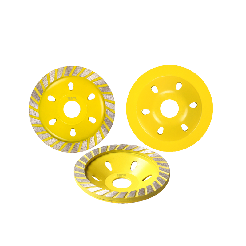 Continuous turbo cup wheel finish reference