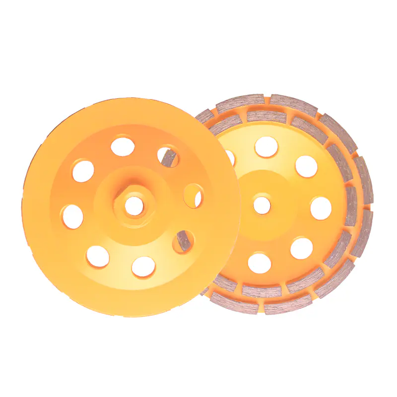 Double-row grinding cup wheel structure