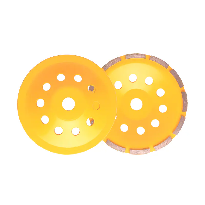 Single-row diamond cup wheel