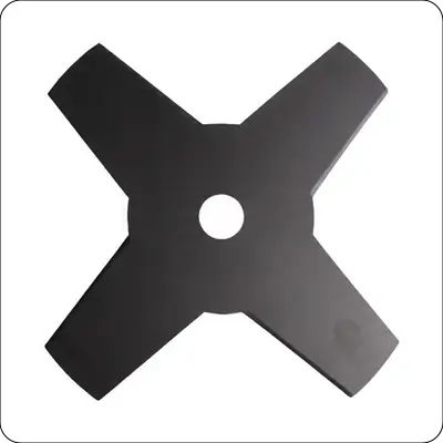 Four-tooth weed cutting blade