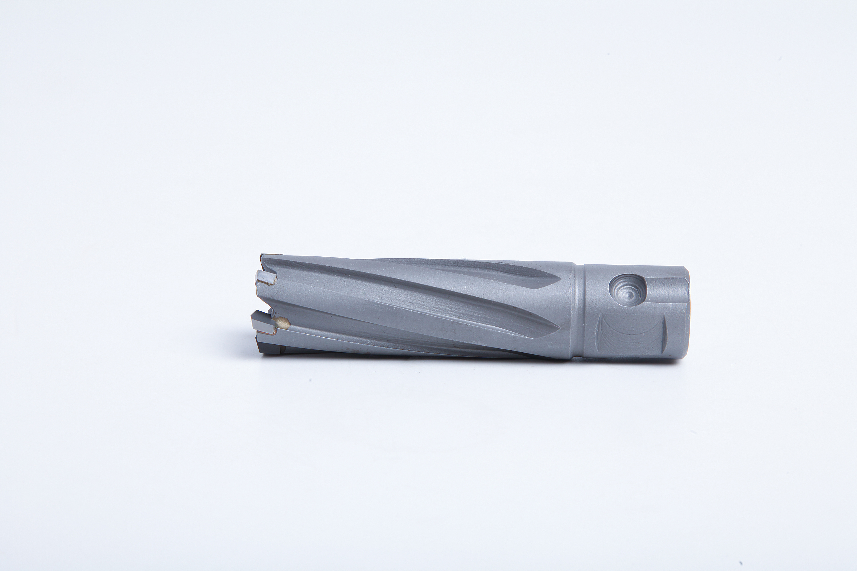 Compact TCT annular cutter center opening