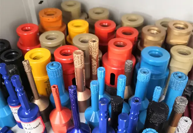 Tile drill bit assortment samples