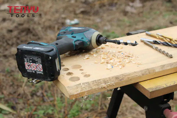 Controlled wood boring setup