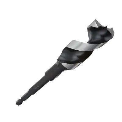 Quick-change hex-shank auger bit