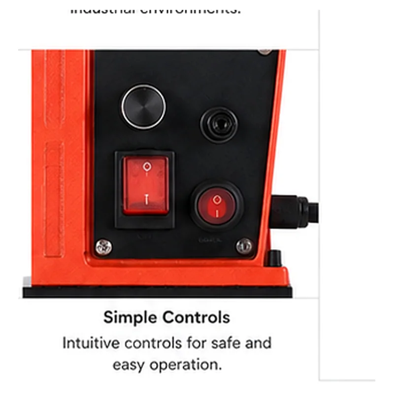 2016E magnetic drill control panel
