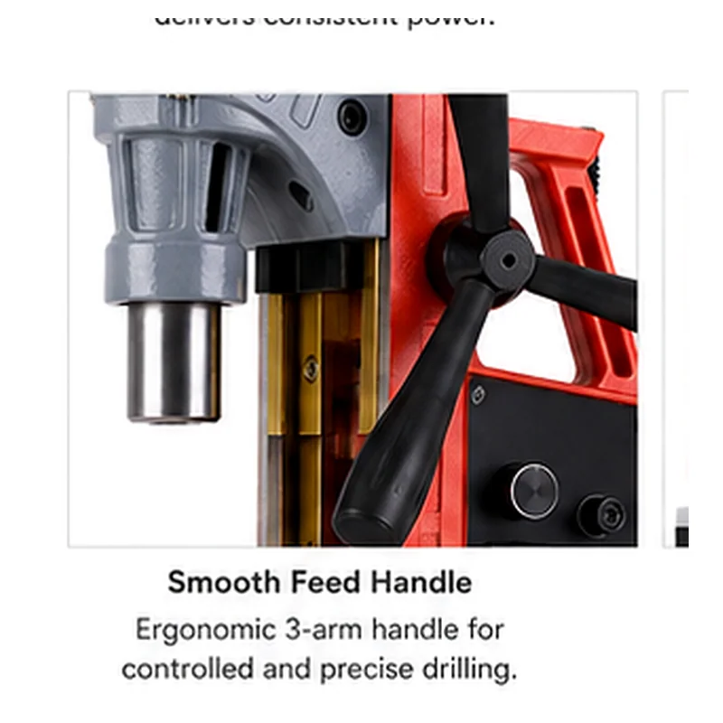 2016E magnetic drill three-spoke feed handle