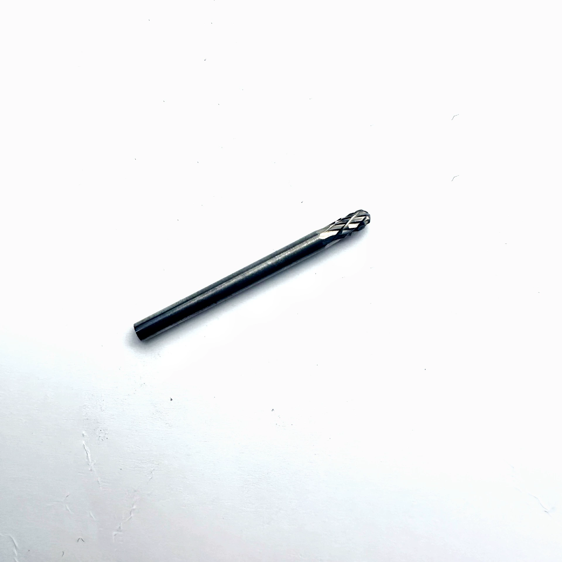 3 mm-shank rounded carbide burr profile from the verified source set