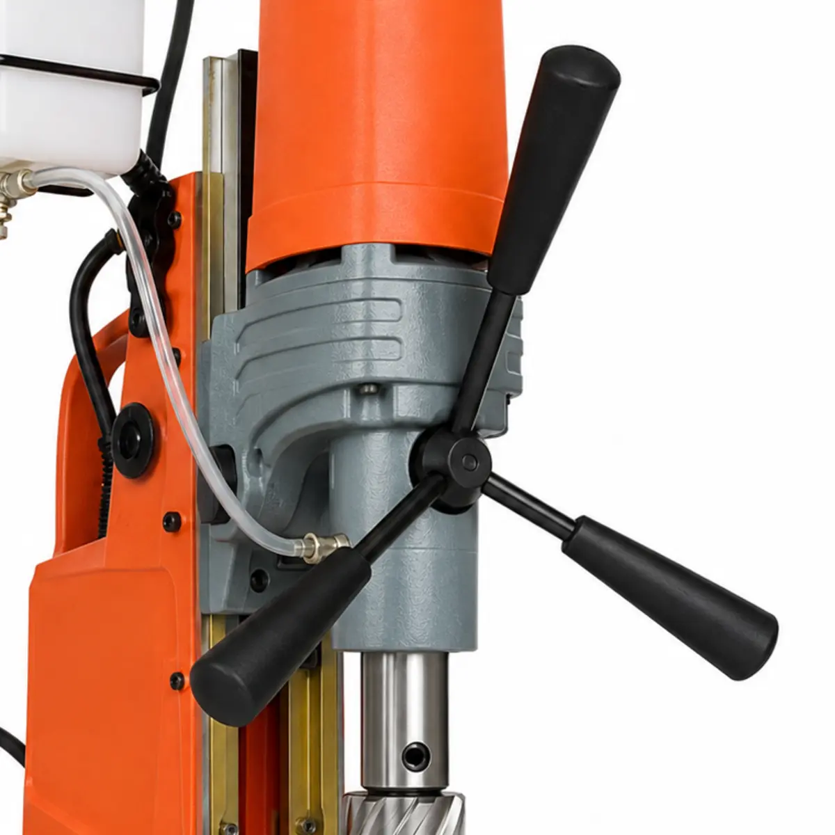AX8840 magnetic drill feed handle detail