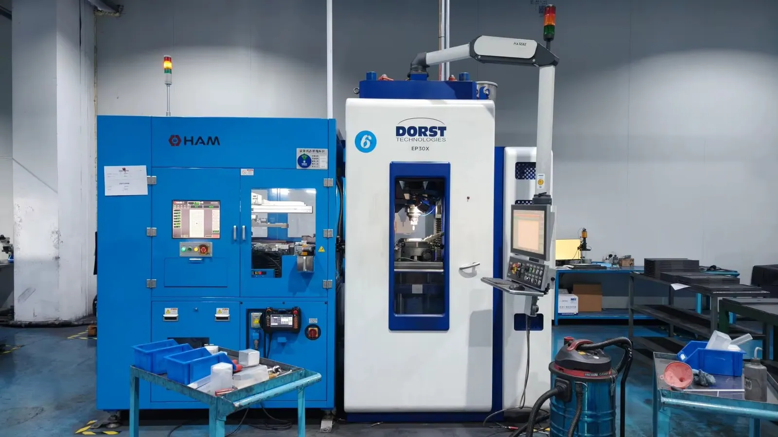 Automated production equipment in the supplied carbide workshop library