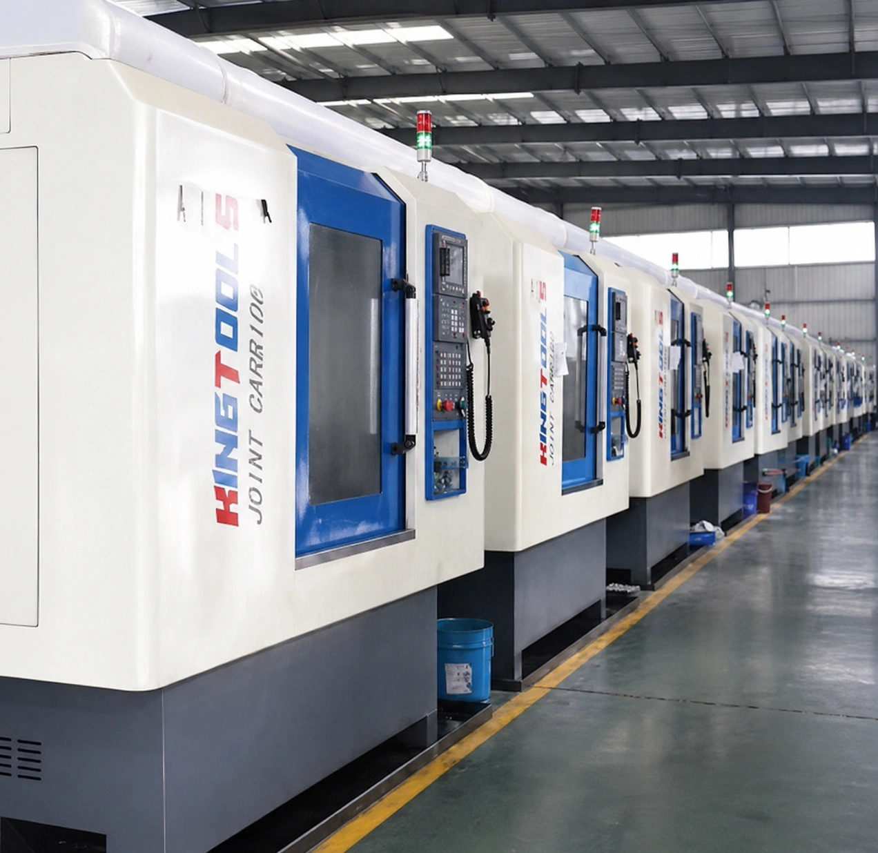 Enclosed fluting machine line in the supplied carbide burr workshop library