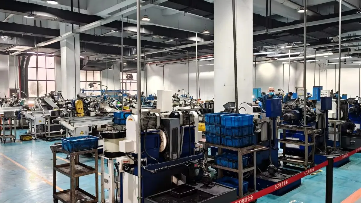 Production workshop overview from the supplied carbide factory library