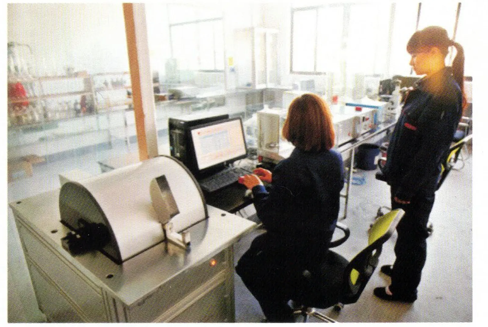 Quality control laboratory from the supplied factory library