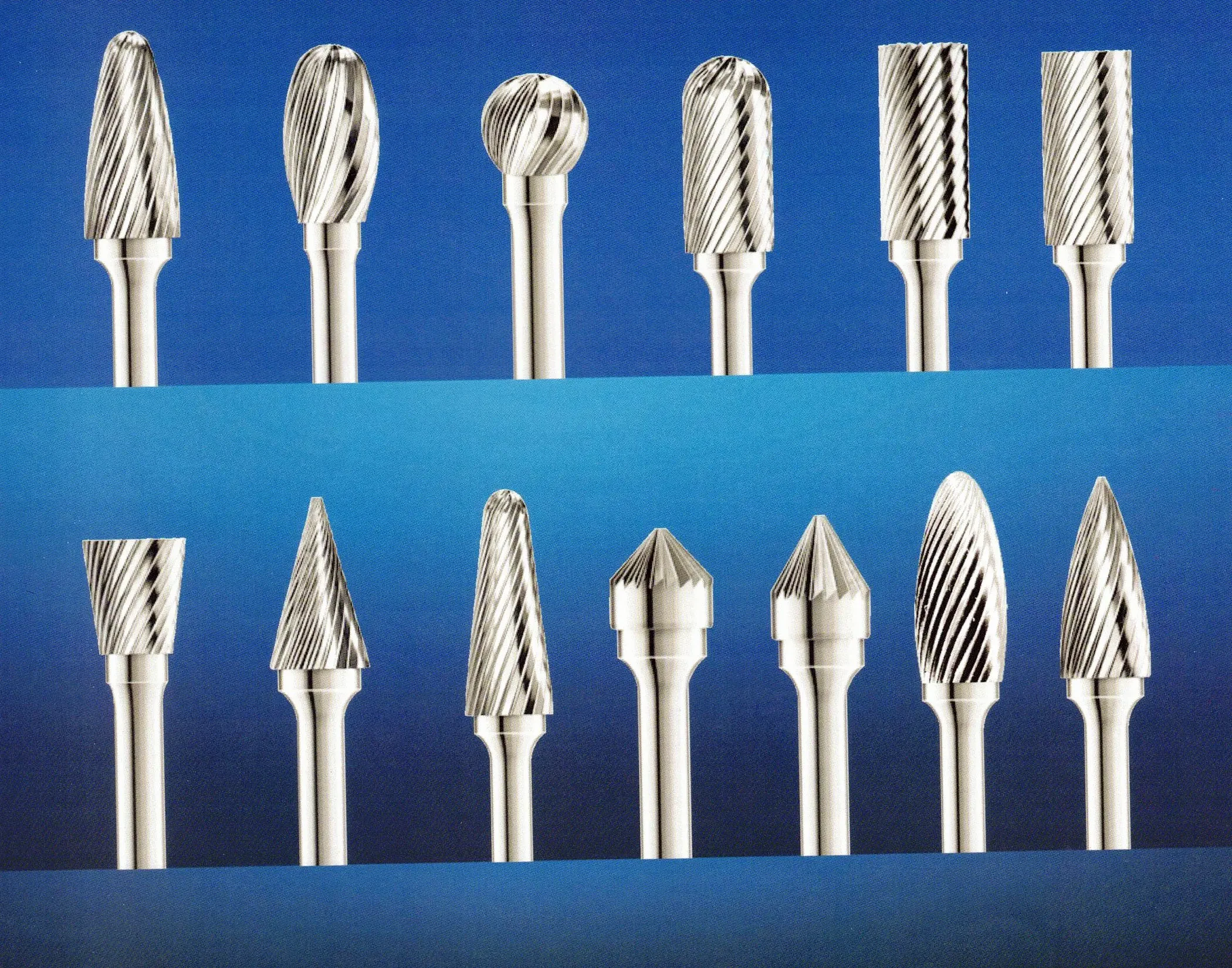 Overview of the standard carbide burr shape families