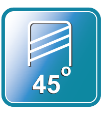 NRMB: helix angle 45 degrees