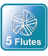 NRC: 5 cutting flutes