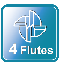 DRMB: 4 cutting flutes