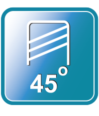 AR: helix angle 45 degrees
