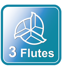 AW: 3 cutting flutes