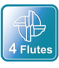 GRB GRBH GRBI GRBJ: 4 cutting flutes