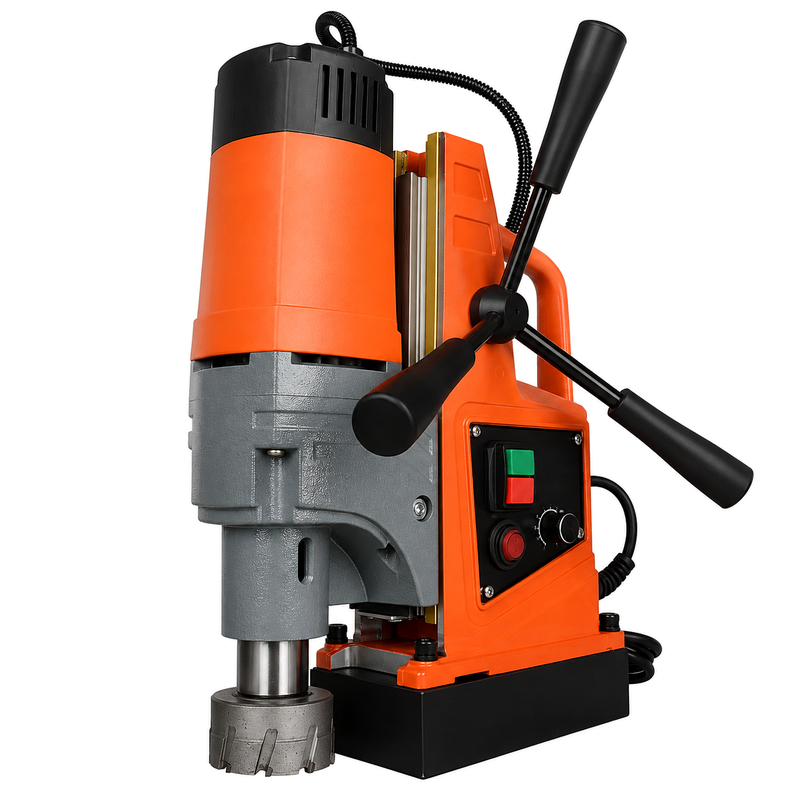 AXD8880 drilling and tapping magnetic drill angle view