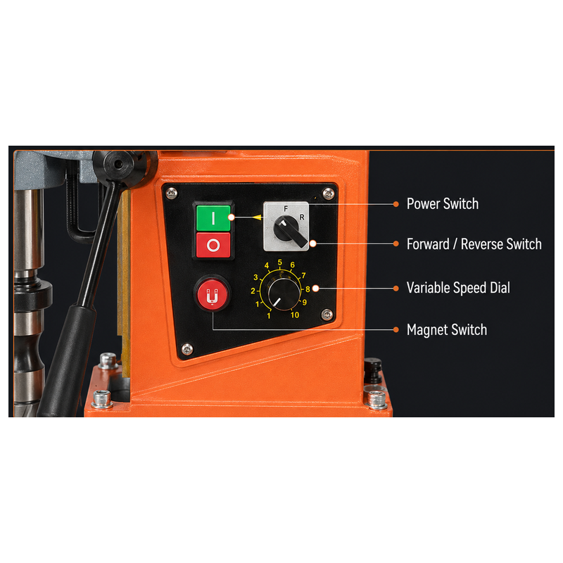 AXD8880 magnetic drill speed and direction control panel
