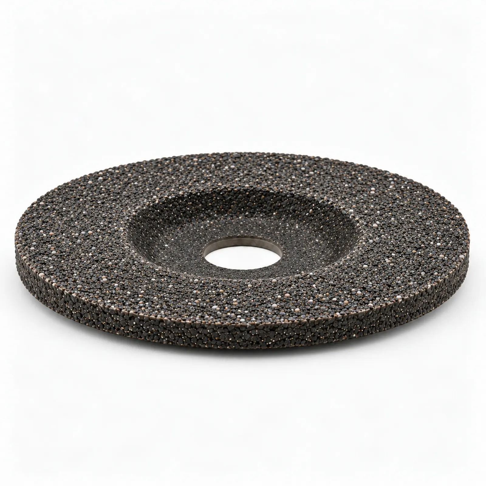 Side profile of a bonded grinding wheel